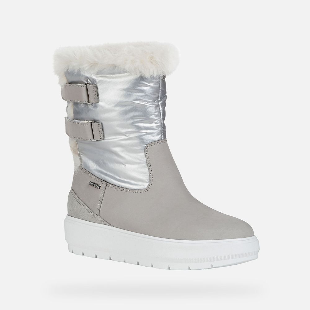 Geox Bayan Bot Gri/Gümüş - Kaula Abx - BJS-836471